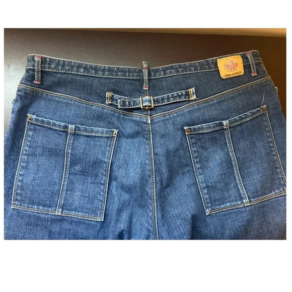 DSQUARED2 Men’s Cotton Blue Jeans size Eu 48 Waist US 34” Adjustable Back - Picture 5 of 7